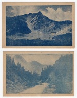 Tatry Zakopane. Zestaw 2 pocztówek. Dolina Strążyska i Kalatówki. 1950 rok.