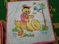 chusteczka do nosa PRL motywy z bajek