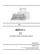 Sulky MASTER 3 - instrukcja obsług mechanicznego siewnika zbożowego PL
