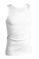 PODKOSZULEK BAWEŁNIANY MĘSKI NA RAMIĄCZKACH SZELKA BIAŁY PRĄŻEK M