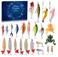 Kalendarz Adwentowy dla wędkarza 24 szt. przynęt – prezent świąteczny