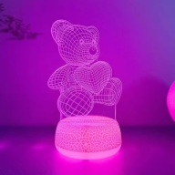 LAMPKA NOCNA LED 3D MIŚ USB PREZENT DEKORACJA SALONU POKOJU