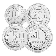 10 20 50 groszy 1 złoty 2019 - STAL POWLEKANA