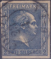 NIEMCY ( PRUSY ) - znaczek kasowany z 1858 roku. Z 8522