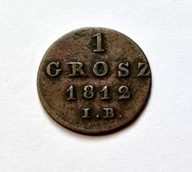 1 GROSZ 1812 , KSIĘSTWO WARSZAWSKIE