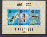 Korea Polnocna pszczoly blok kasowany