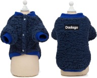 Sweterek dla psa / kota granatowy XXL z polaru puszysty na zimę