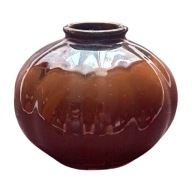 Kulisty fajansowy wazonik Koło, model nr 23, lata 50-e/60-e.