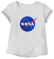 Bluzka T-shirt NASA girl - 140*pop