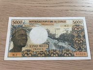 Kongo - 5000 franków - super rzadki