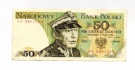50 zł. 1975r. Ser.AK rzadki