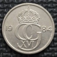 *SZWECJA [0077]*50 ore 1984 (SVERIGE) Król Karol XVI Gustaw Korona Monogram