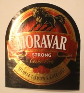 ETYKIETA - MORAVAR - STRONG - Ćeske Pivo - PIVOVAR ZALOZEN V ROCE 1897