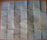 NIEMCY 1938 ROK -MAPA DROGOWA DROGI W NIEMCZECH -duży format