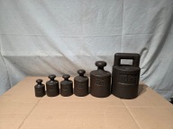 Stare odważniki handlowe - zestaw 0.5-10kg