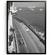Plakat Klasyczny Bolid F1 GP Monaco – Motorsport Retro Plakat A3