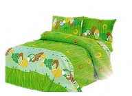 pościel z satyny bawełnianej 200x220 + 2x70x80 zamek S 613