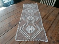 STAREŃKA KOŁKOWA SERWETA BIEŻNIK WZORY ART DECO 42 x 112 Nr.8