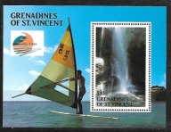 GRENADINES of ST.VINCENT - windsurfing 1988 ** Mi B-33 (477)