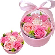 FLOWERBOX KWIATY MYDLANE BUKIET KWIATÓW W PUDEŁKU RÓŻE WALENTYNKI KOBIETY