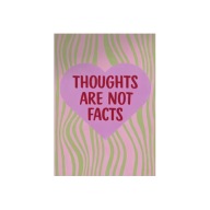 Plakat „Thoughts Are Not Facts” – Motywacyjny Plakat Typograficzny