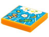 LEGO 3068bpb1591 TILE 2x2 VIDIYO pomarańczowa 1szt Nowa