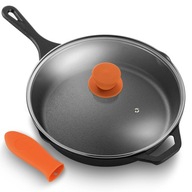 Patelnia tradycyjna NUTRICHEF 30 cm żeliwna