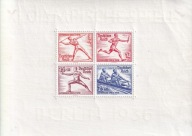 Niemcy 1936 bl.5 cena 84,90 zł kat.50€ - ślady po podlepkach