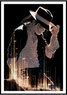 A2 KOLOROWY PLAKAT MUZYCZNY MUZYKA POP MICHAEL JACKSON