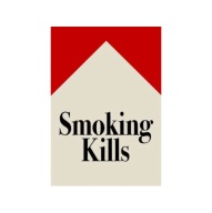 "Smoking Kills" – Minimalistyczny Plakat Ostrzegawczy