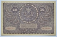 1000 marek polskich 1919 I SERJA DJ stan +III