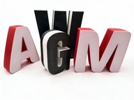 Litera 3D przestrzenna Logo napis skorupa PCV do podświetlenia LED 20cm