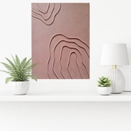 Obraz na płótnie ręcznie malowany akrylami z elementami 3D strukturalny