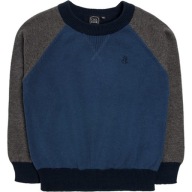 Cool Club, SUPER Sweter chłopięcy GRANATOWY ŚWIĘTA 104 cm