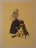 KACWIN. Letni strój ludowy góralski z okolic Kacwina, region spiski, 1970