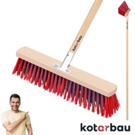 MIOTŁA SZCZOTKA SOLIDNA UNIWERSALNA ULICÓWKA PCV ZAMIATACZ DREWNIANY TRZON