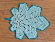 Łapka do garnków "Liść klonu" - RĘKODZIEŁO