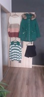 ZESTAW UBRAŃ 30 SZT ROZMIAR 48/ 4XL 3 KURTKI , PŁASZCZ , SUKIENKI I INNE