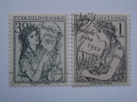 Czechosłowacja - Festiwal Praski 1955 - Mi. 908-09 kasowane
