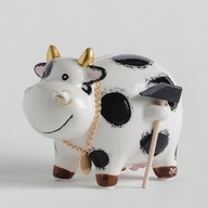 Skarbonka do rozbicia Krowa Figurka z Młotkiem Oryginalny Prezent śmieszny