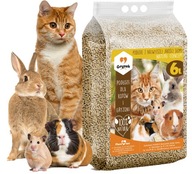 ŻWIREK DLA KOTA DREWNIANY PODŁOŻE DLA KRÓLIKA GRYZONI 6L