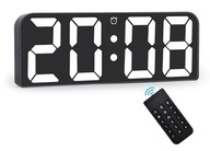 Duży cyfrowy zegar budzik LED regulowana jasność + pilot