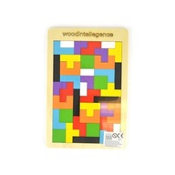 Gra planszowa Drewniana układanka Tetris Woody