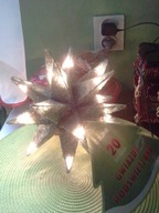 2 X GWIAZDA PODŚWIETLANA PO 20 ŻARÓWEKW JEDNEJ NOWA DUŻA