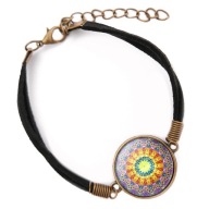 Bransoletka kolor mandala indyjska boho na prezent