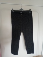 Spodnie materiał gerry weber edition strecz proste wzorki czarne szare 42