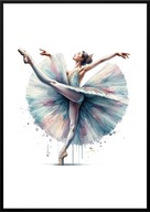 A2 59,4x42 PLAKAT OBRAZ BALETNICA TANCERKA TANIEC BALET SZKOŁA TAŃCA, NR 3