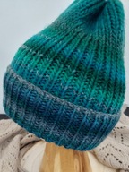 Czapka wełna akryl rękodzieło hand made