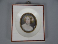 Obraz miniatura portretowa oryginalna - Jenny Lind