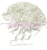 Bigle metalowe kuleczką i sprężynką Jasne srebrne